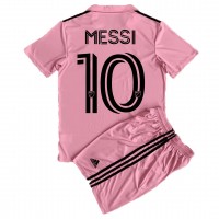 Inter Miami Lionel Messi #10 Heimtrikotsatz Kinder 2023-24 Kurzarm (+ Kurze Hosen)